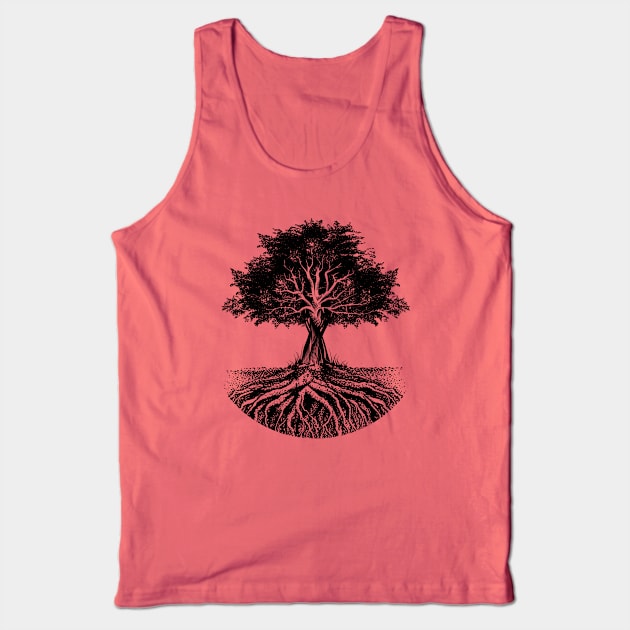 Tree Art Drawing Tank Top by michony